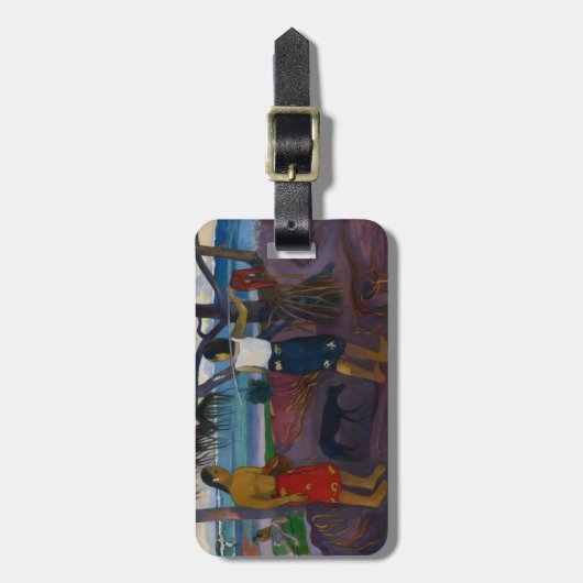 Paul Gauguin | unter dem Pandanus, 1891 (Öl auf Ca Gepäckanhänger (Vorderseite vertikal)