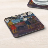 Paul Gauguin | unter dem Pandanus, 1891 (Öl auf Ca Getränkeuntersetzer (Linke Seite)