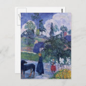 Paul Gauguin - Unter den Lilien Postkarte (Vorne/Hinten)
