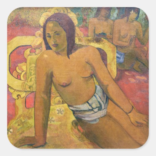 Paul Gauguin - Vairumati Quadratischer Aufkleber (Vorderseite)