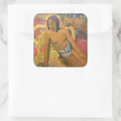 Paul Gauguin - Vairumati Quadratischer Aufkleber (Tasche)