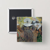 Paul Gauguin | vier bretonische Frauen, 1886 Button (Vorne & Hinten)