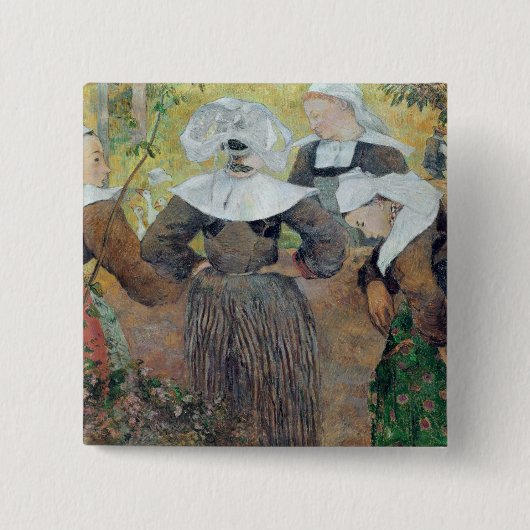 Paul Gauguin | vier bretonische Frauen, 1886 Button (Vorderseite)
