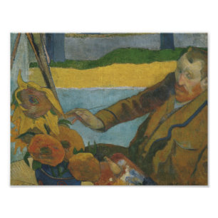 Paul Gauguin - Vincent van Gogh Gemälde Sunflowers Fotodruck