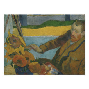 Paul Gauguin - Vincent van Gogh Gemälde Sunflowers Fotodruck