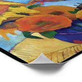 Paul Gauguin Vincent van Gogh Gemälde Sunflowers Poster (Ecke)