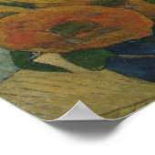 Paul Gauguin - Vincent van Gogh Gemälde Sunflowers Poster (Ecke)