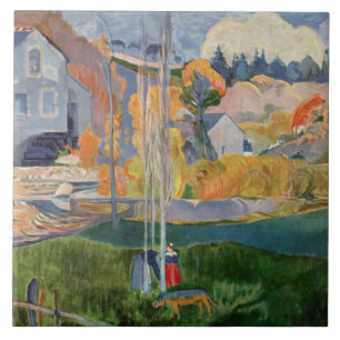 Paul Gauguin Vintage Die David-Mühle in Pont-Aven Fliese