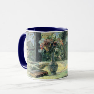 Paul Gauguin Vintage Vase der Blume am Fenster Tasse