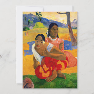 Paul Gauguin - Wann wirst du heiraten? Einladung