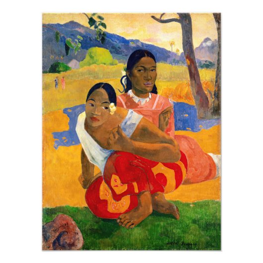 Paul Gauguin - Wann wirst du heiraten? Fotodruck (Vorne)