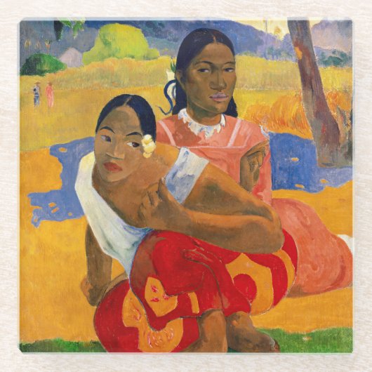 Paul Gauguin - Wann wirst du heiraten? Glasuntersetzer (Vorderseite)