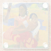 Paul Gauguin - Wann wirst du heiraten? Glasuntersetzer (Rückseite)