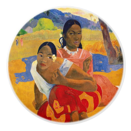 Paul Gauguin - Wann wirst du heiraten? Keramikknauf (Vorderseite)