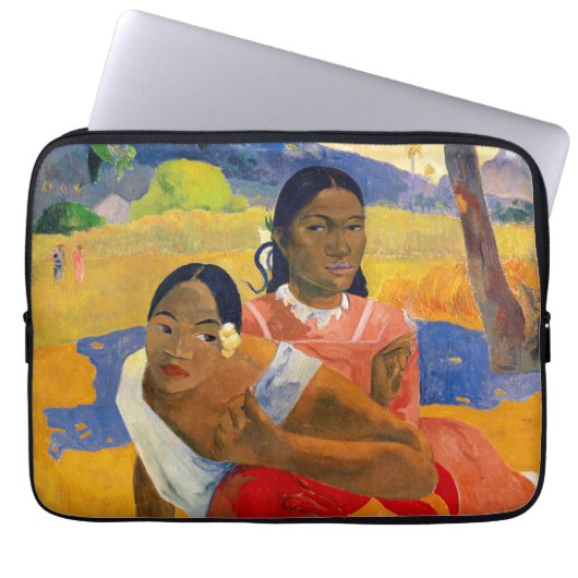Paul Gauguin - Wann wirst du heiraten? Laptopschutzhülle (Vorderseite)
