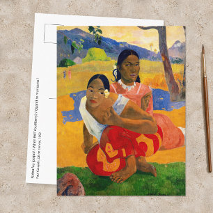 Paul Gauguin - Wann wirst du heiraten? Postkarte