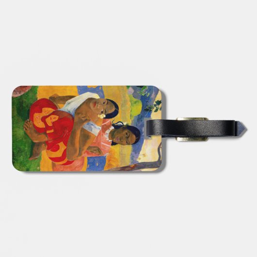 Paul Gauguin - Wann wirst du heiraten? - QR-Code Gepäckanhänger (Rückseite horizontal)