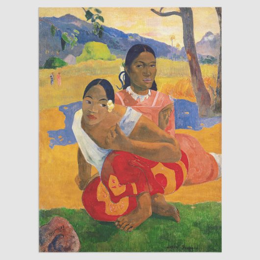 Paul Gauguin - Wann wirst du heiraten? Seidenpapier