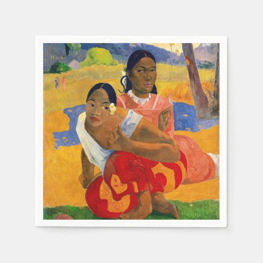 Paul Gauguin - Wann wirst du heiraten? Serviette (Vorderseite)