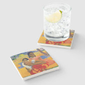 Paul Gauguin - Wann wirst du heiraten? Steinuntersetzer (Seitenansicht)