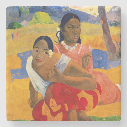 Paul Gauguin - Wann wirst du heiraten? Steinuntersetzer (Vorderseite)