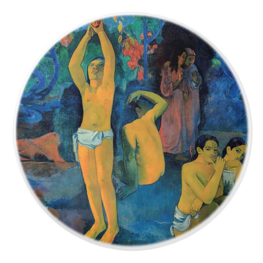 Paul Gauguin - Woher kommen wir? Keramikknauf (Vorderseite)