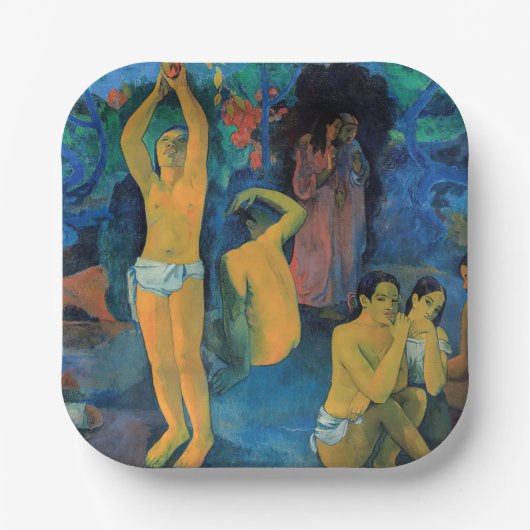 Paul Gauguin - Woher kommen wir? Pappteller (Vorderseite)
