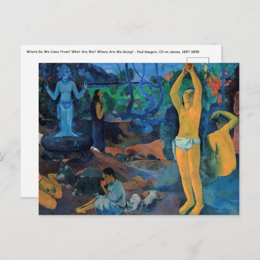 Paul Gauguin - Woher kommen wir? Postkarte (Vorne/Hinten)