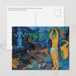 Paul Gauguin - Woher kommen wir? Postkarte