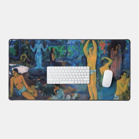 Paul Gauguin - Woher kommen wir? Schreibtischunterlage (Tastatur & Maus)