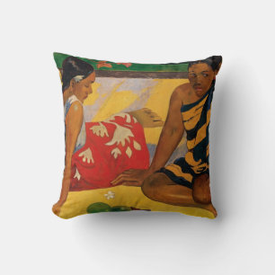 Paul Gauguin Zwei Frauen aus Tahiti Parau Api Vint Kissen