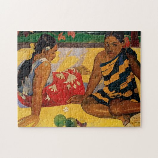 Paul Gauguin zwei Frauen des Tahiti Parau Api Vint Puzzle (Horizontal)