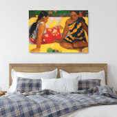 Paul Gauguin zwei Frauen von Tahiti Parau Api Leinwanddruck (Insitu (Schlafzimmer))