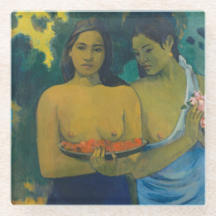 Paul Gauguin - Zwei Tahitianerinnen Glasuntersetzer