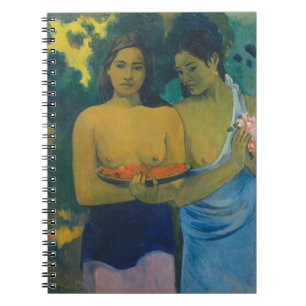 Paul Gauguin - Zwei Tahitianerinnen Notizblock
