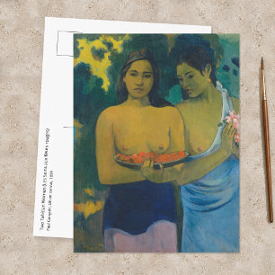 Paul Gauguin - Zwei Tahitianerinnen Postkarte