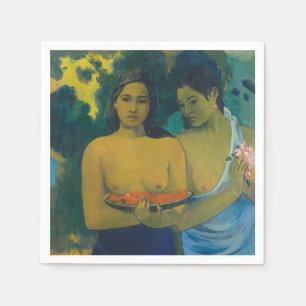 Paul Gauguin - Zwei Tahitianerinnen Serviette