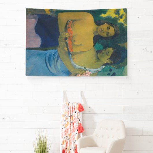 Paul Gauguin - Zwei tahitianische Frauen Banner (InSitu)
