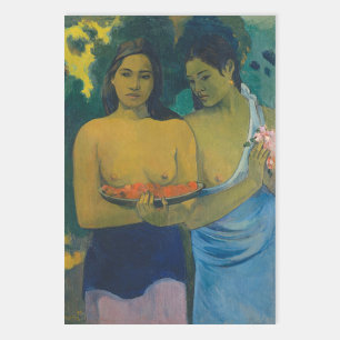Paul Gauguin - Zwei tahitianische Frauen Geschenkpapier Set