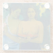 Paul Gauguin - Zwei tahitianische Frauen Glasuntersetzer (Rückseite)