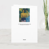 Paul Gauguin - Zwei tahitianische Frauen Karte (Rückseite)