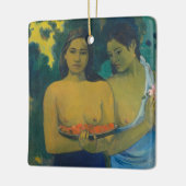 Paul Gauguin - Zwei tahitianische Frauen Keramikornament (Links)
