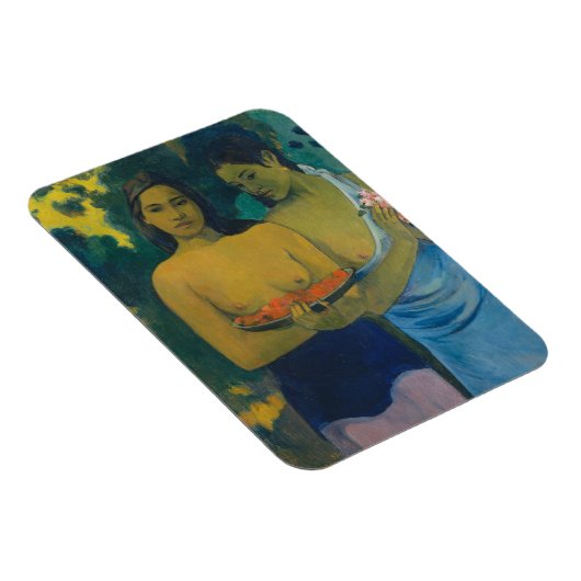 Paul Gauguin - Zwei tahitianische Frauen Magnet (Rechte Seite)