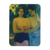 Paul Gauguin - Zwei tahitianische Frauen Magnet (Vertikal)
