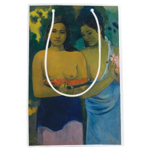 Paul Gauguin - Zwei tahitianische Frauen Mittlere Geschenktüte