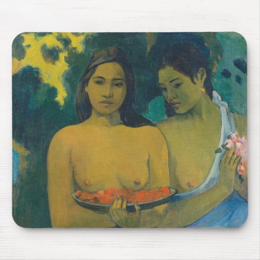Paul Gauguin - Zwei tahitianische Frauen Mousepad (Vorne)