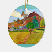 Paul Gauguins berühmtes Bild aus der Tahitianische Keramik Ornament (Links)