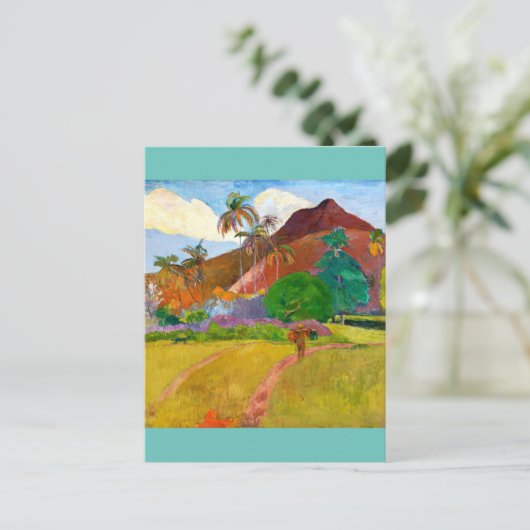 Paul Gauguins berühmtes Bild aus der Tahitianische Postkarte (Stehend Vorderseite)