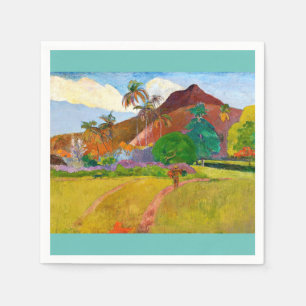 Paul Gauguins berühmtes Bild aus der Tahitianische Serviette