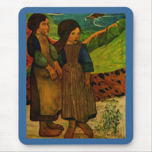 Paul Gauguins Bretonische Mädchen (1889) Mousepad